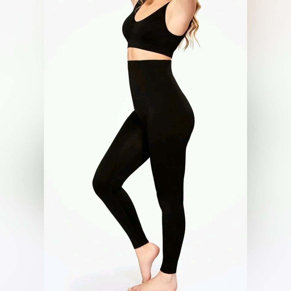 Empetua Leggings Black Sapermint High Waisted Shaping Leggings Shaperwear 4X
